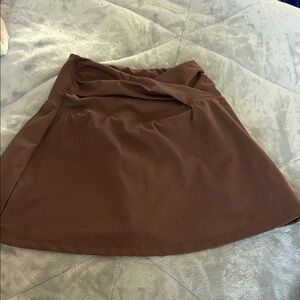 Yogalicious Chocolate Brown Skater Skirt